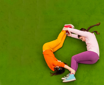 Children forming a circle
