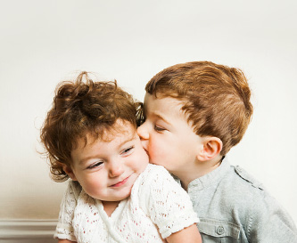 Children snuggling