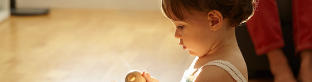 Child playing with a toy